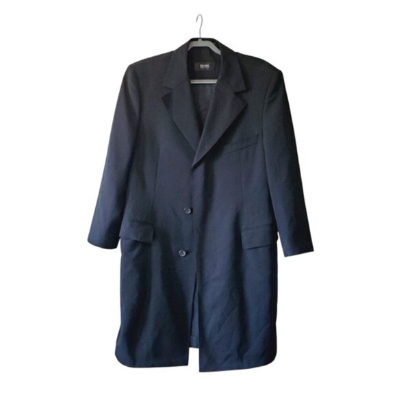 Hugo Boss Black Trench Coat for Men - Picture 2 of 8